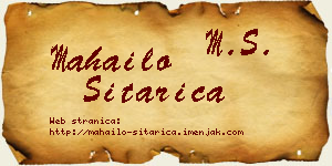 Mahailo Sitarica vizit kartica